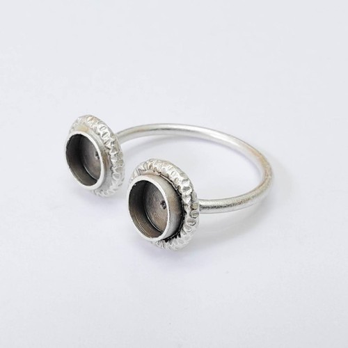 Anello argento antico base - argento,