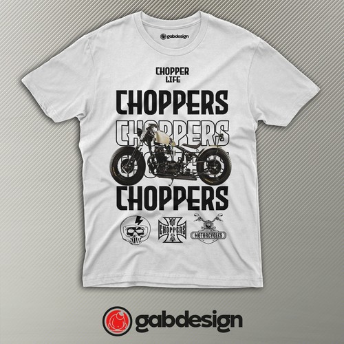 Shirt biker chopper life - t-shirt,