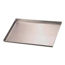 Teglia Pizza Forno Rettangolare in Alluminio 45x35x3 cm Angoli Svasati Agnelli