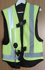 Gilet giubbotto airbag per protezione schiena moto scooter verde Fluorescente 