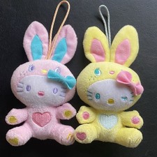 Set cinturino mascotte peluche coniglietto colorato Sanrio Hello Kitty McDona...