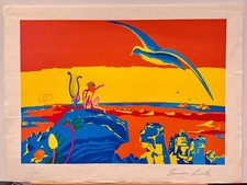 Tommaso Lisanti - "Barriera corallina" - serigrafia 9 colori 2/100 - 1990 ca
