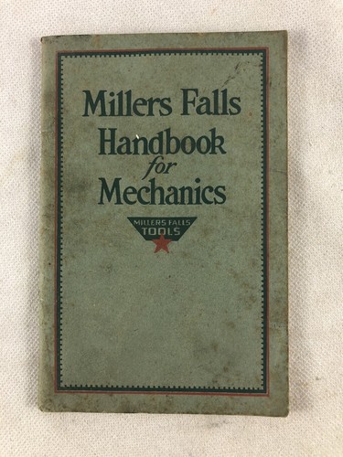Millers falls handbook for - falls,