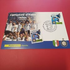 Cartolina Postale Francobollo 2010 Inter Campione d'Italia 2009 2010