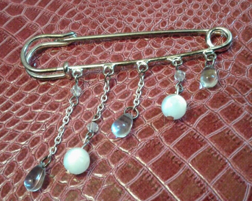 Spilla donna con perline - con,