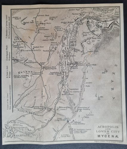 Antica mappa 1909 pianta - 1909,