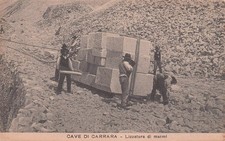 28-75) CARTOLINA CAVE CARRARA LIZZATURA MARMI ANIMATA MASSA