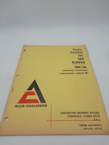 Ripper allis chalmers - 16r, per