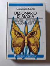 dizionario di magia manuali sonzogno giuseppe coria I edizione