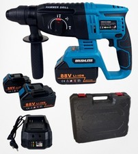 Trapano Tassellatore a batteria Martello Demolitore a Percussione 2 Batterie 88V