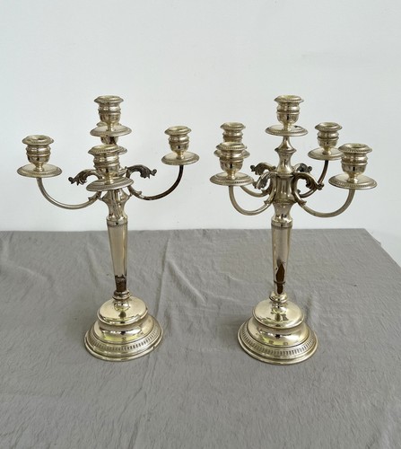 Candelabro placcato - (2),