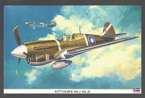 Kittyhawk iii hasegawa - mk.i/mk.iii,