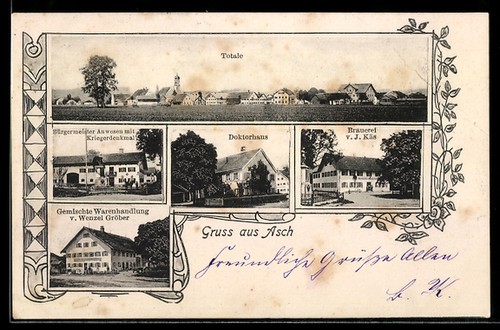 Cartolina asch birrificio j - cartolina, asch,