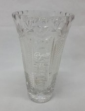 Vaso in cristallo altezza 18,5 cm arredamento arredo casa collezionismo