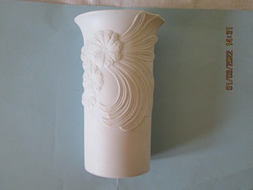 Petit vase biscuit blanc - vase,