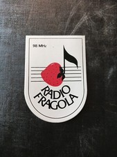 Adesivo Pubblicitario Vintage Radio Fragola Raro