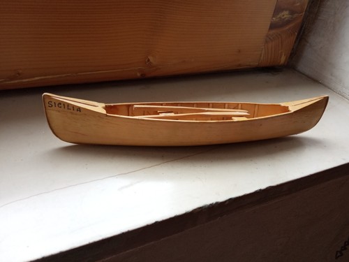 Canoa ornamentale legno - ornamentale, in