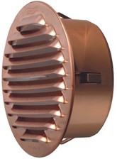 GRIGLIA DI AERAZIONE IN RAME Ø mm. 150 imbocco Ø mm. 120