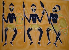 ARAZZO PARETE ARREDO CHIC STOFFA BATIK TELA QUADRO ETNICO INDIA  CM 170X120 N.2