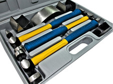 Grecoshop Kit Carrozziere Martelli Tassi Riparazione Auto Valigetta, 7 Pezzi