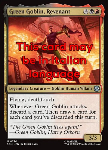 Mtg green goblin revenant - green,
