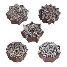 Mandala wooden printing stamps - wooden,