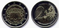 FINLANDIA 2007  2 EURO COMMEMORATIVO TRATTATI DI ROMA -FDC BU UNC