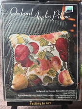 New-Donna Vermillion Giampa "Cuscino Mele Frutteto" Kit Punto Croce - DVG-05