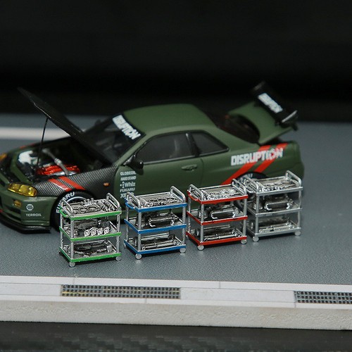 Diorama auto garage - 1/64,