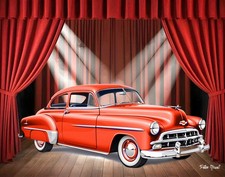 1950 Chevy Belair Car Art foto