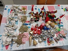 Lotto vintage palle palline decorazioni di Natale natalizie albero di natale