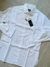 Nuova camicia Giorgio Armani etichetta nera DC nuova con etichetta colletto 16,5/42