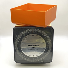 STUPENDA BILANCIA SOEHNLE VINTAGE DESIGN ORANGE 70s RETRO' CUCINA GERMANY