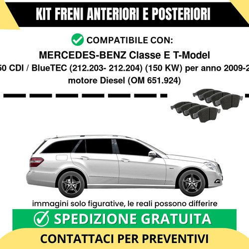 Pastiglie freno ant post - pastiglie,