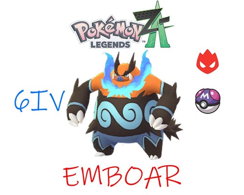 Shiny alpha emboar 6iv master - alpha,