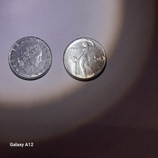 moneta da 50 lire mini anno 1991 rara senza rombo e con orecchio a punta
