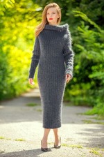 Elegante abito grigio in