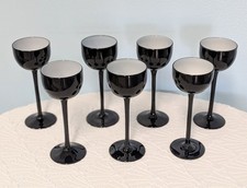 7 bicchieri calice vino nero