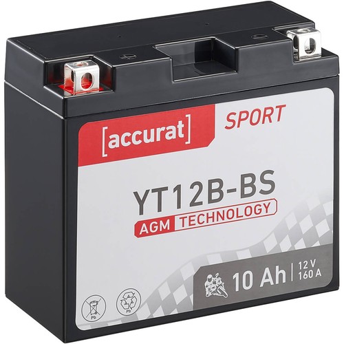 Batteria moto yt12b agm 12v - yt12b-bs,