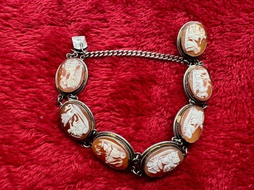 Bracciale vintage cammei - bracciale,