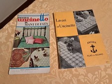 2 riviste Piccolo uncinetto di Mani di fata e Lavori all'uncinetto anni '70