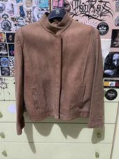 Giacca Scamosciata Con Spalline Vintage