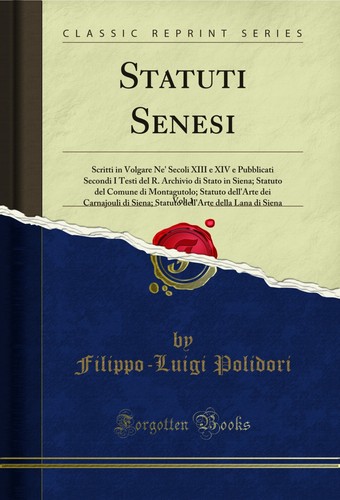 Statuti senesi vol 1 - senesi,,