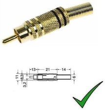 Connettore RCA Spina RCA