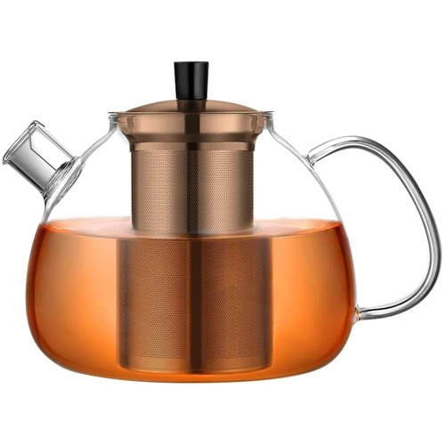 Teiera vetro 1500ml acciaio