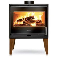 Stufa legna Caminetti Montegrappa NYMPHE 8kW acciaio convezione naturale vintage