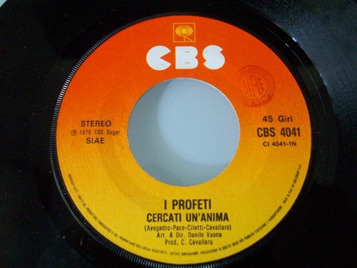 Profeti cercati anima - profeti, un'anima