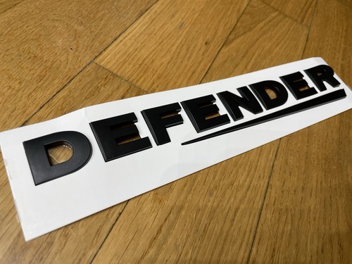 Defender scritta nero opaco - defender,