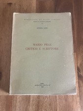 Mario Praz Critico e Scrittore - Andrea Cane, Adriatica Editrice (1983)