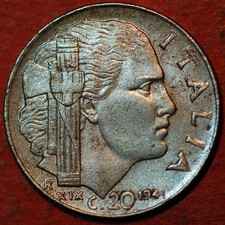 1941 Italy 20 Centesimi KM# 75